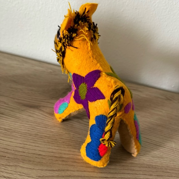 Mexican Folk Art Handmade Lion & Cub Colorful Stuffed Animals Embroidered‎ Plush - Picture 9 of 16